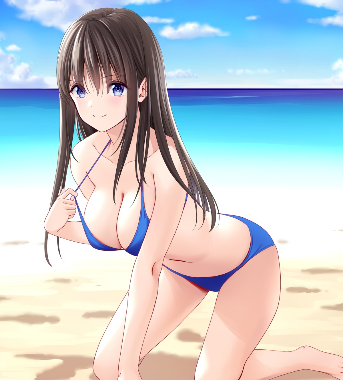 bikini marui_koishi swimsuits undressing