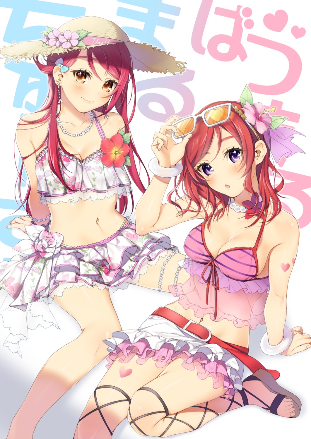 cleavage love_live! megane nishikino_maki see_through yana_mori