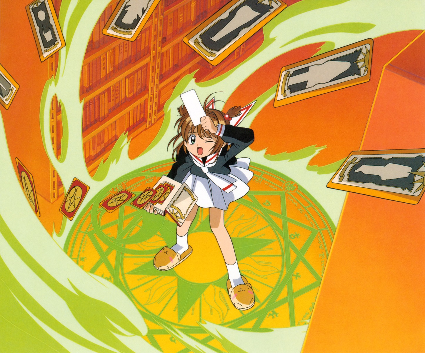 card_captor_sakura kinomoto_sakura madhouse seifuku suzuki_norimitsu