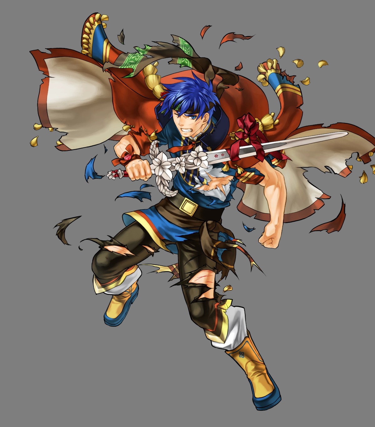 fire_emblem fire_emblem:_souen_no_kiseki fire_emblem_heroes ike kita_senri nintendo sword torn_clothes transparent_png