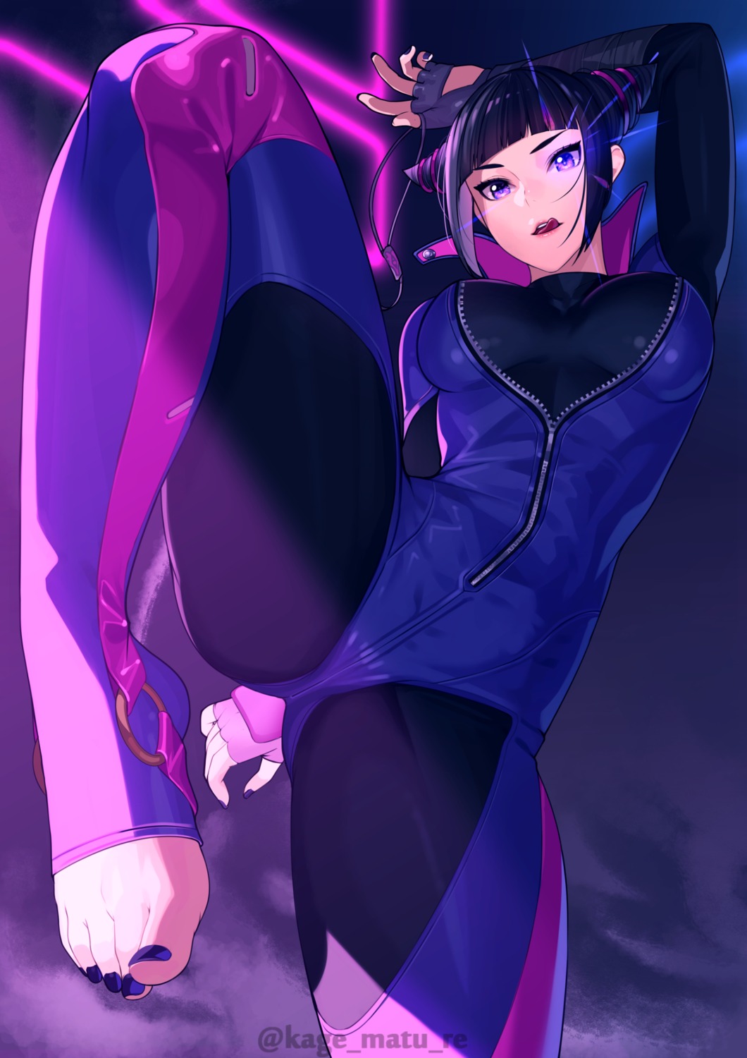 bodysuit feet han_juri kagematsuri street_fighter_iv