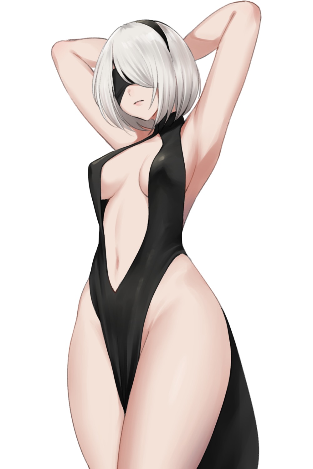 dress nier_automata no_bra nopan tagme yorha_no.2_type_b