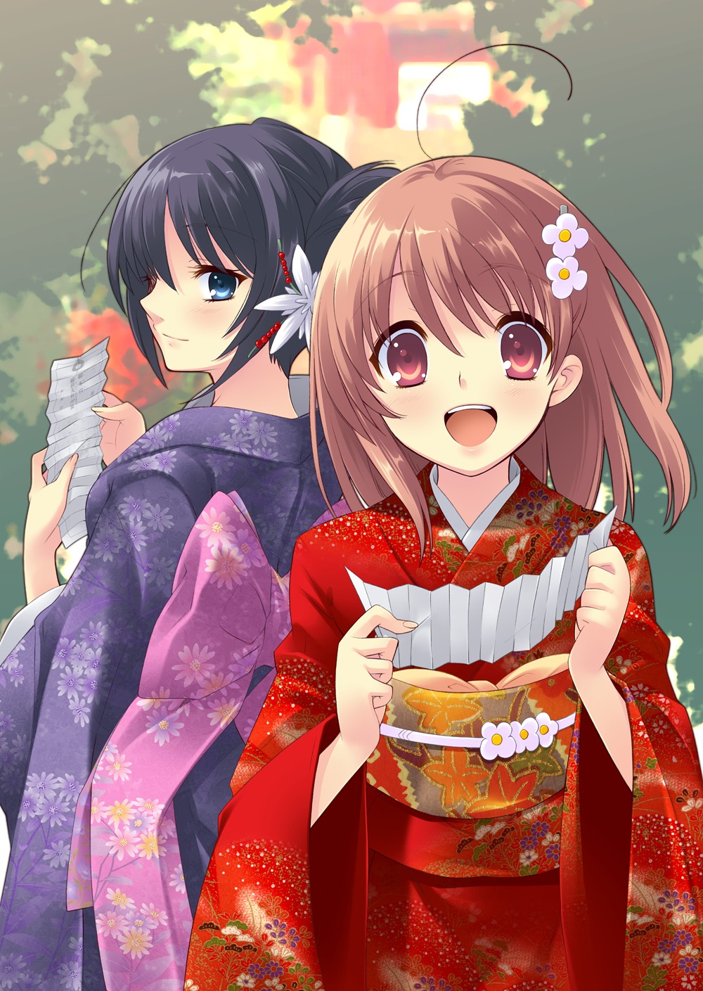 flyable_heart inaba_yui ito_noizi kimono shirasagi_mayuri