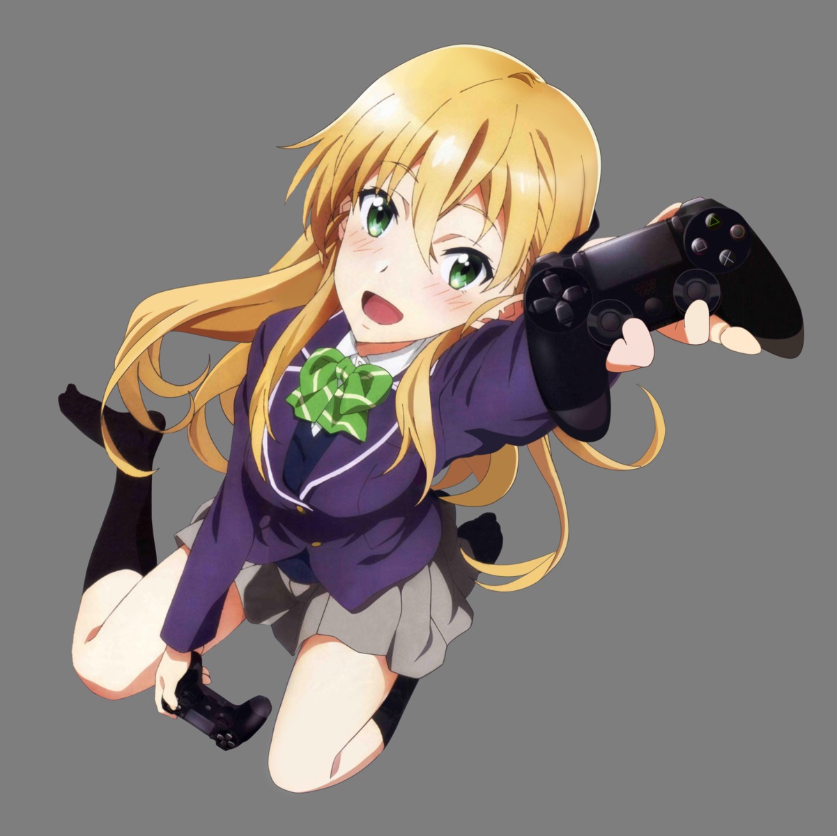 gamers! jpeg_artifacts satou_tenshou seifuku tendou_karen transparent_png