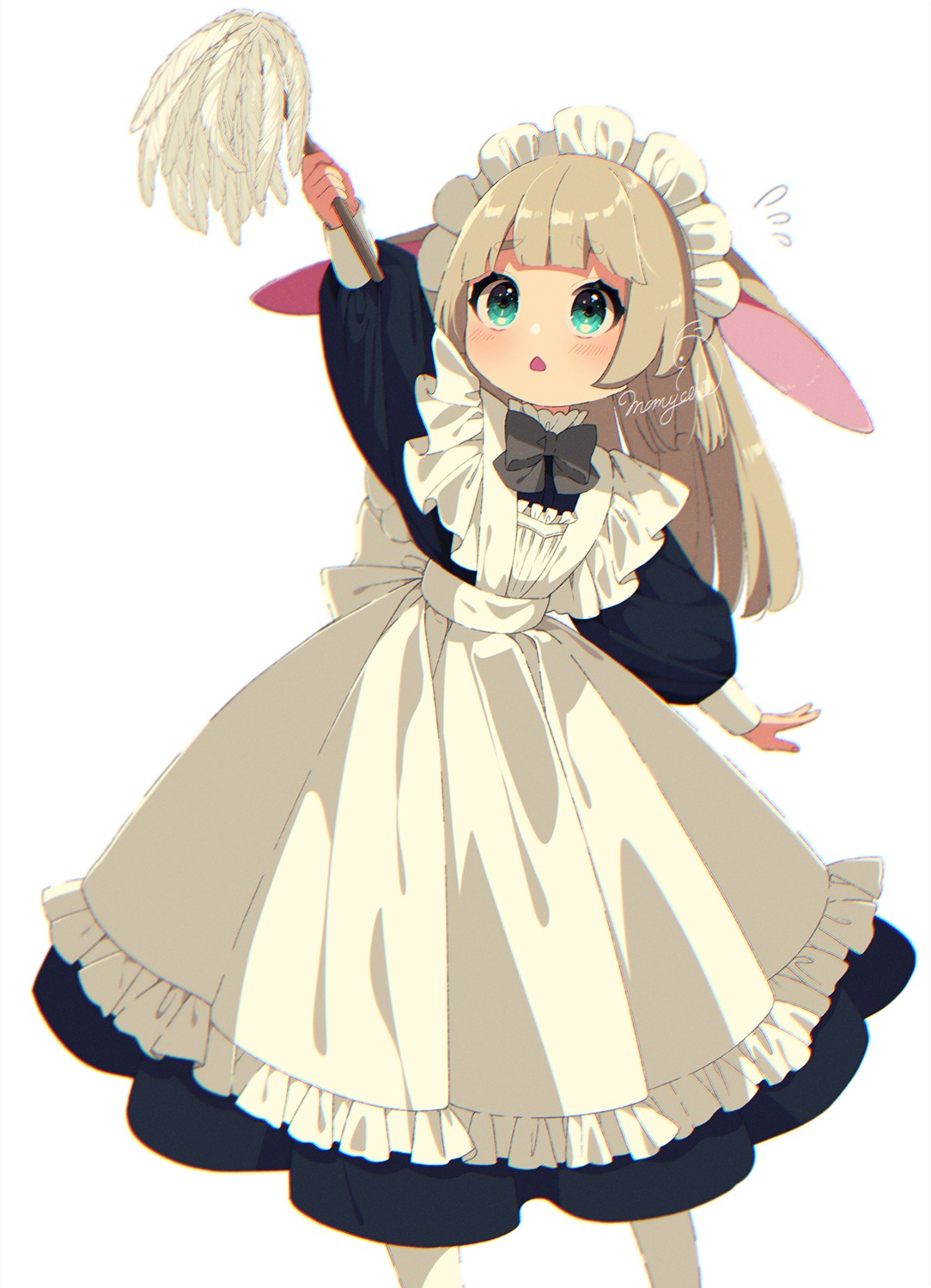 animal_ears bunny_ears maid mamyouda