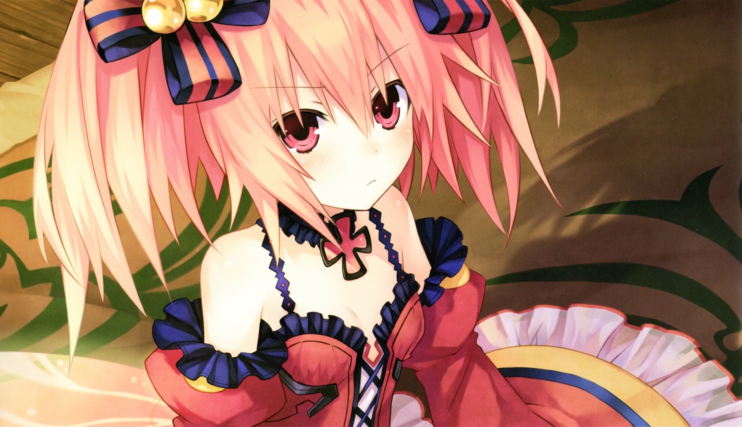 alyn_(fairy_fencer_f) cleavage dress fairy_fencer_f game_cg jpeg_artifacts tsunako