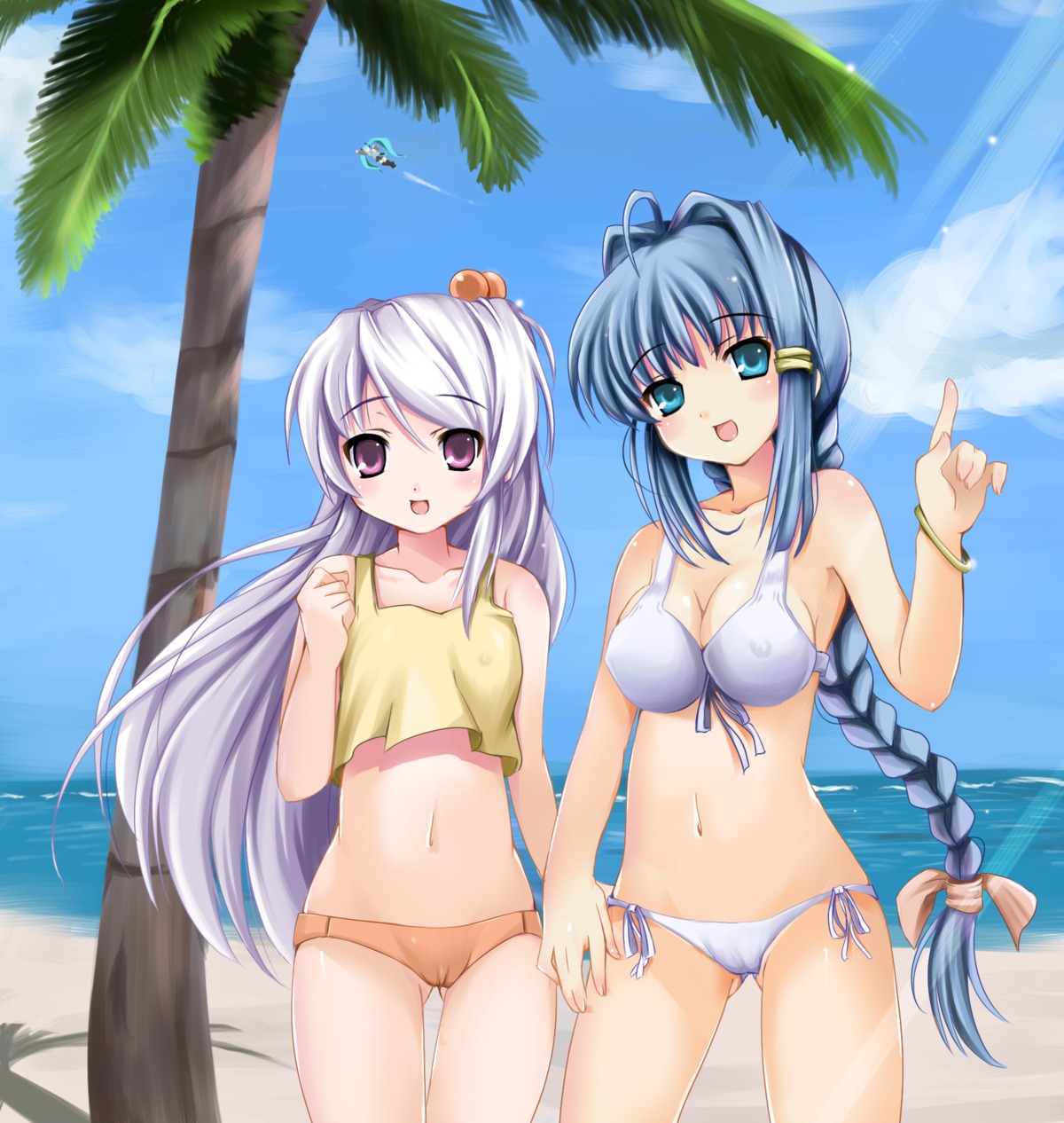 astral_trip bikini cameltoe cleavage erect_nipples hatsune_miku swimsuits tomusooya vocaloid