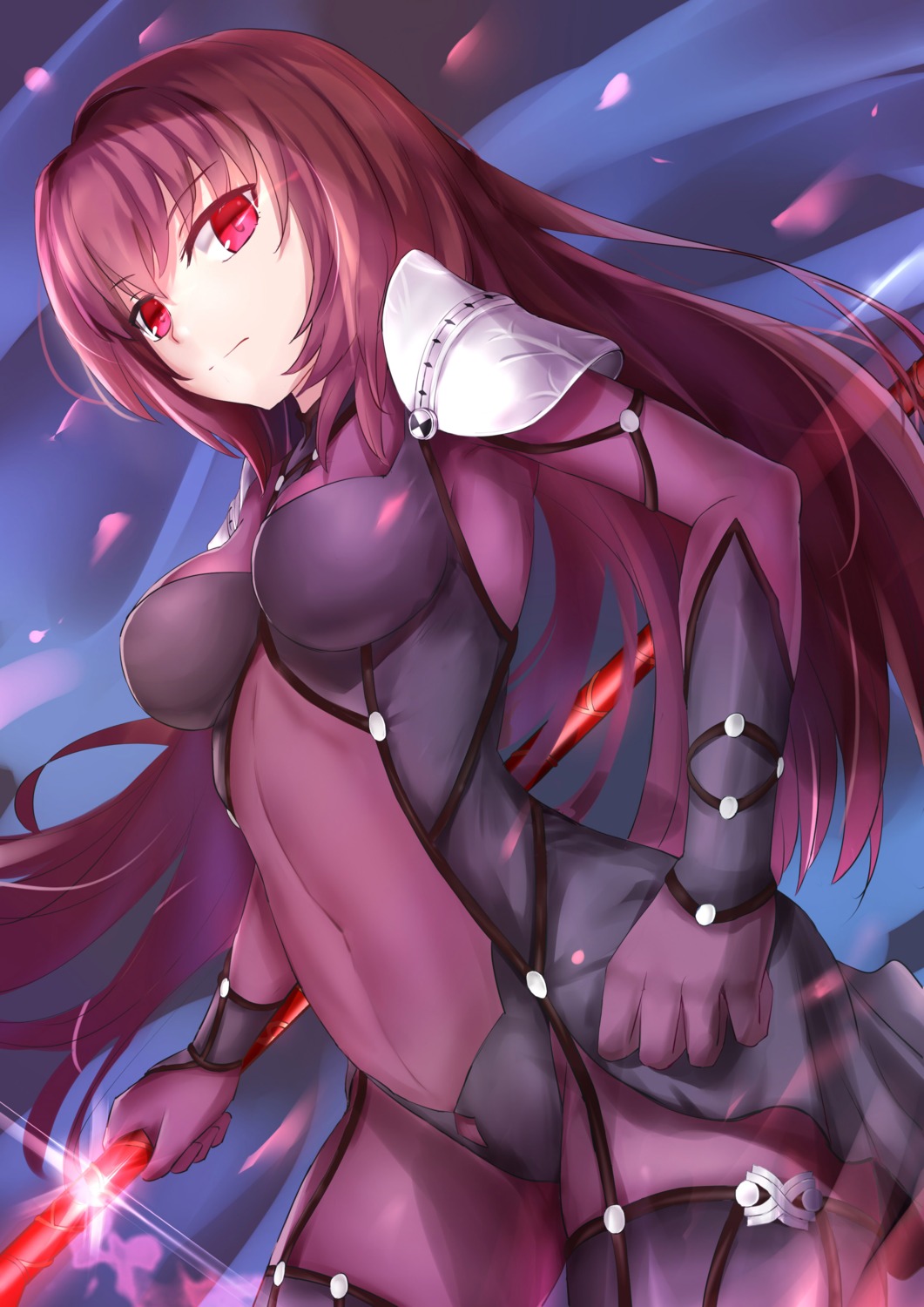 armor bodysuit fate/grand_order koi0806 scathach_(fate/grand_order) weapon