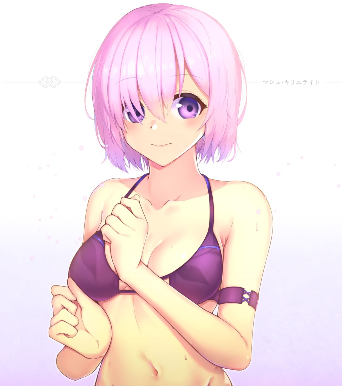 bikini_top breast_hold chunyineo fate/grand_order mash_kyrielight swimsuits