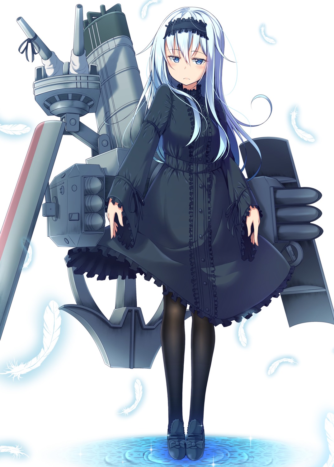 dress gurande hibiki_(kancolle) kantai_collection lolita_fashion pantyhose