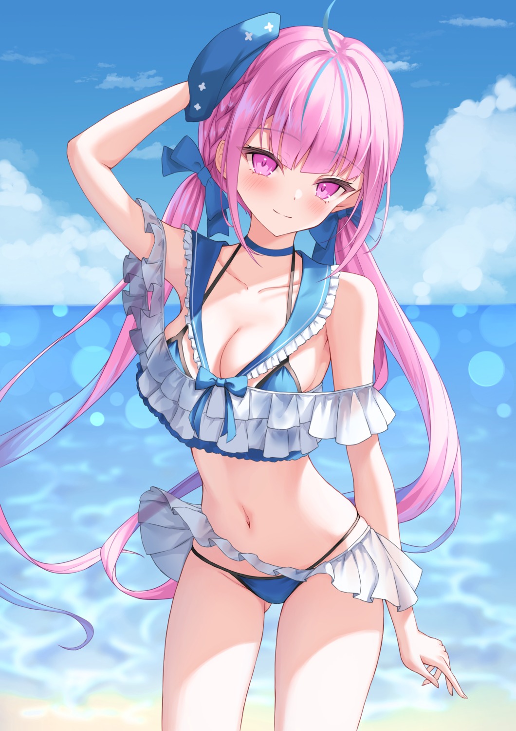 bikini hololive lis_111 minato_aqua swimsuits