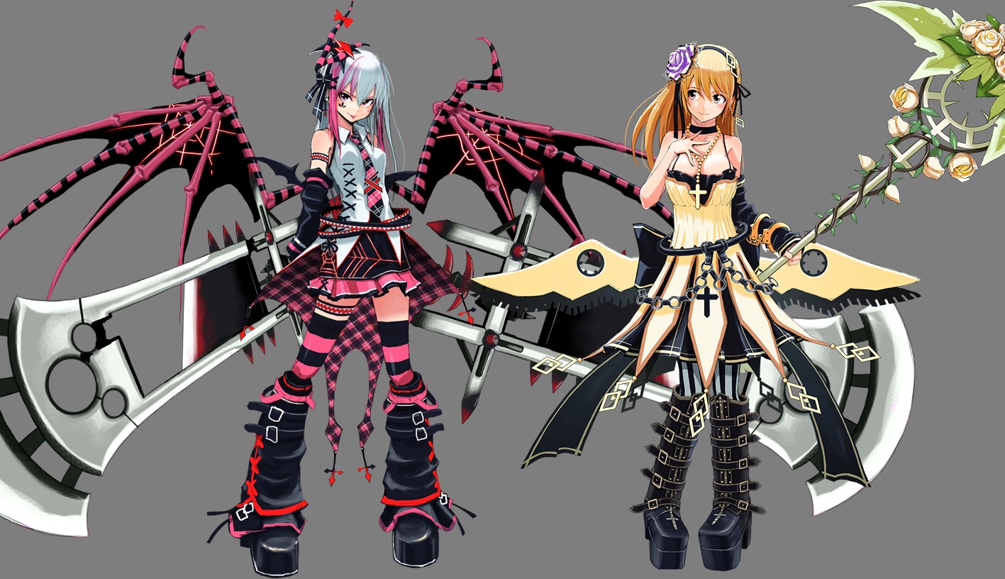 cosmic_break morizo_cs thighhighs transparent_png wings