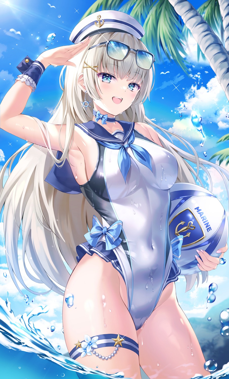 bnari garter megane swimsuits wet