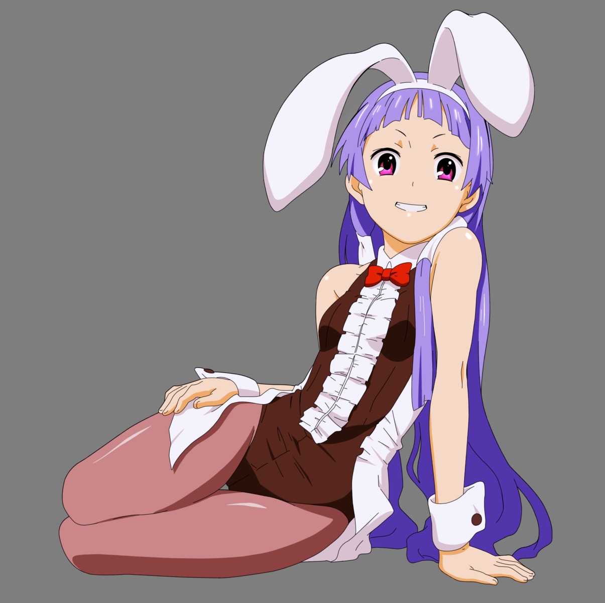 animal_ears bunny_ears bunny_girl kannagi_crazy_shrine_maidens nagi noda_yasuyuki pantyhose transparent_png vector_trace