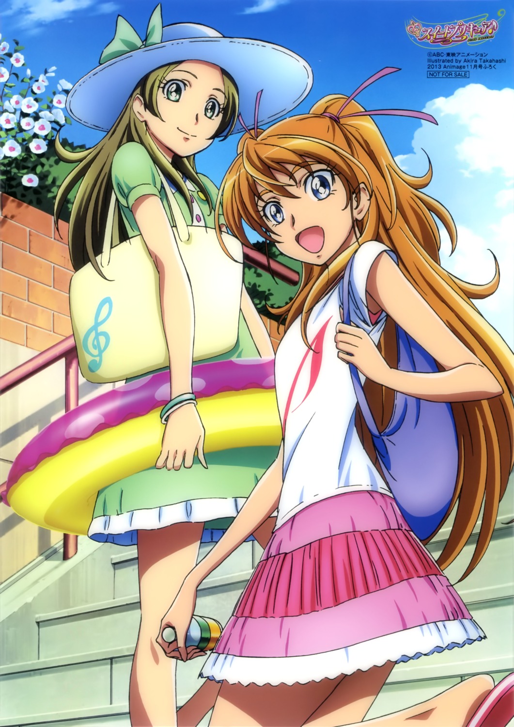 dress houjou_hibiki minamino_kanade pretty_cure suite_pretty_cure summer_dress takahashi_akira