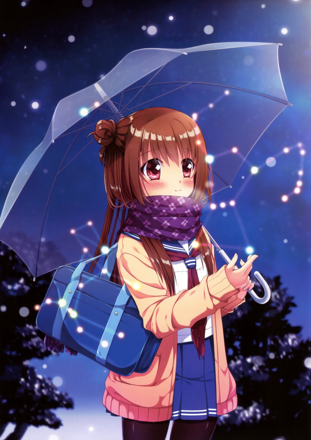 hinoue_itaru pantyhose seifuku umbrella