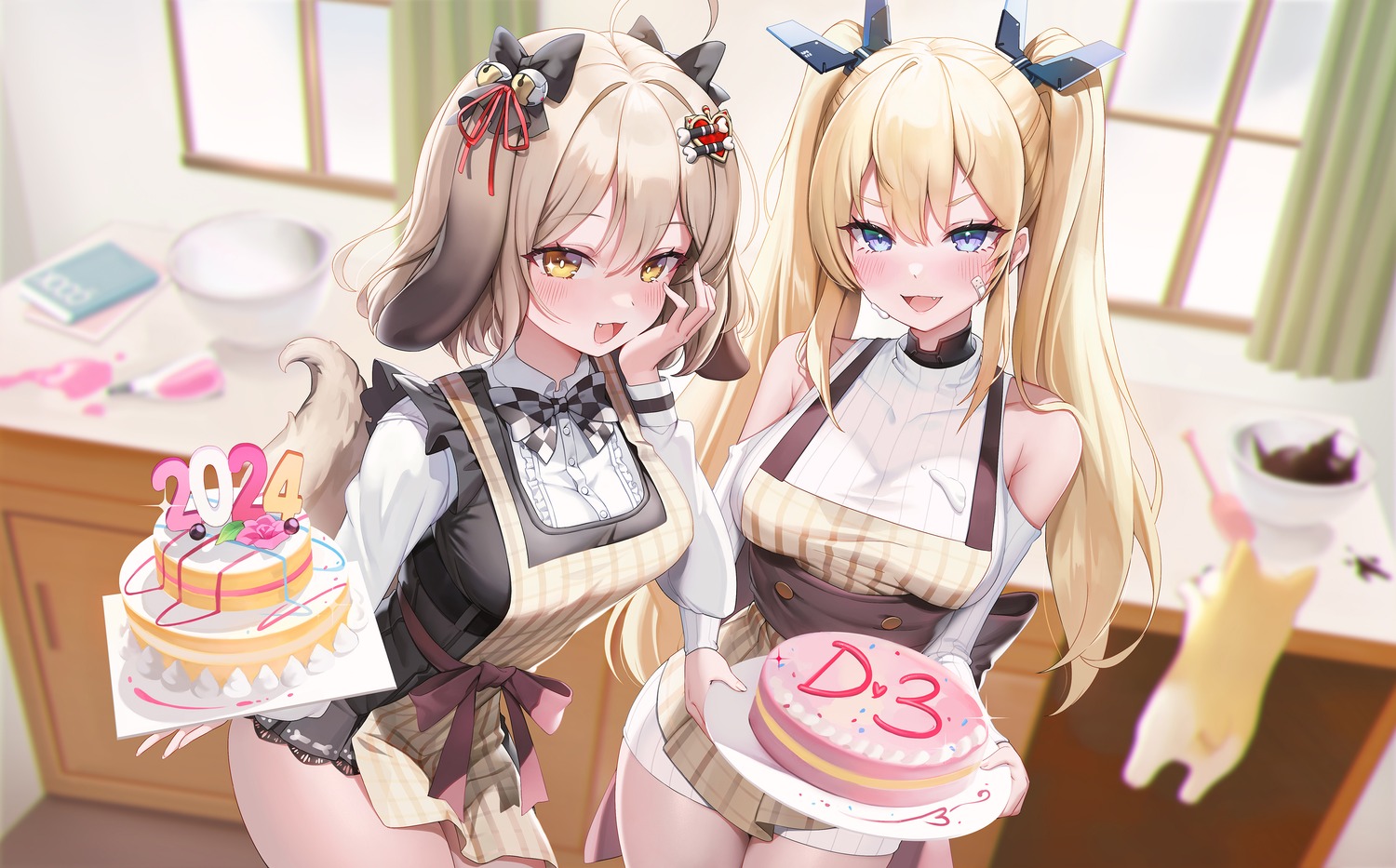 animal_ears biscuit_(nikke) cream goddess_of_victory:_nikke jehyun laplace_(nikke) neko sweater tail