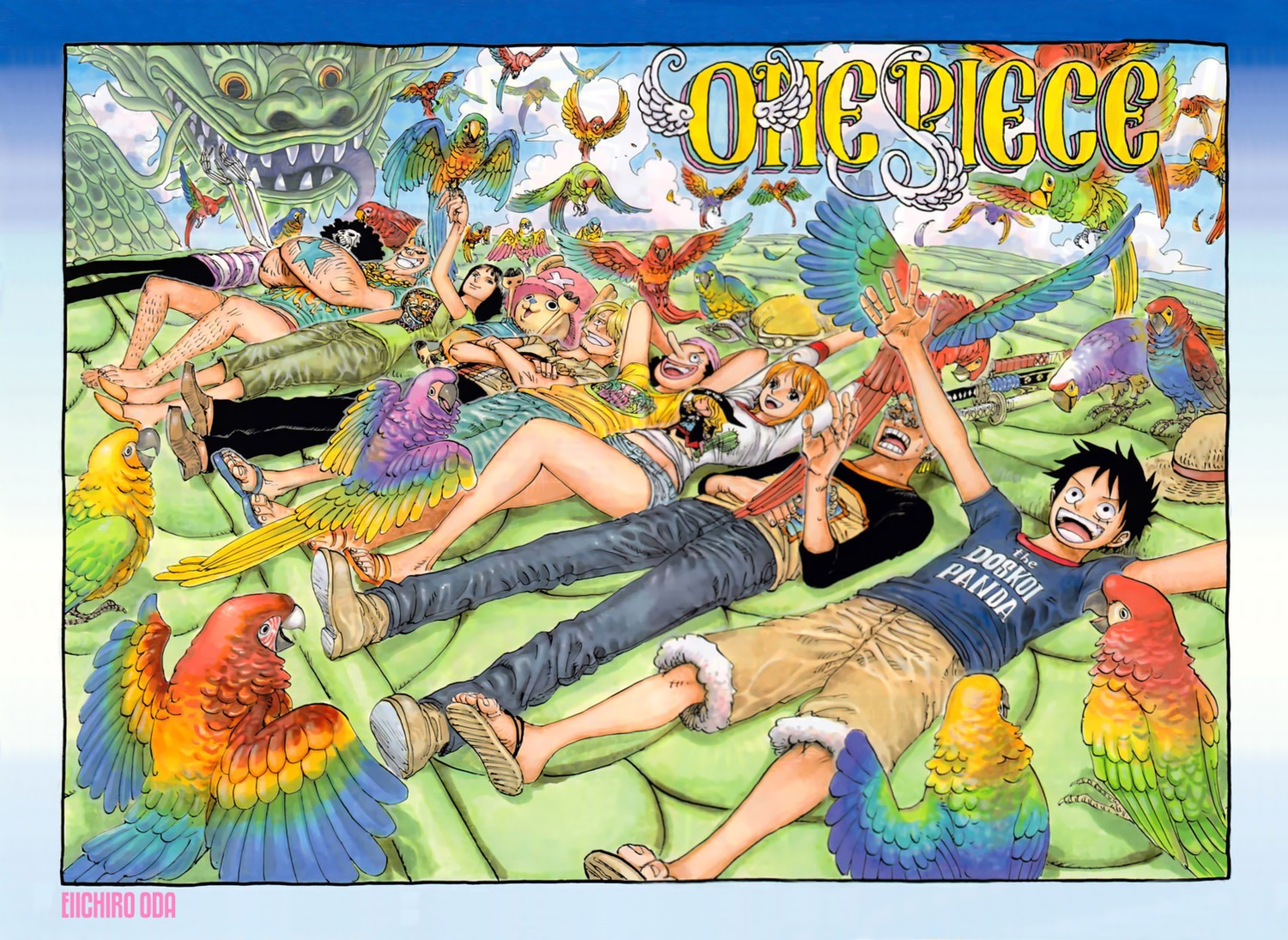 brook franky monkey_d_luffy nami nico_robin oda_eiichirou one_piece roronoa_zoro tony_tony_chopper usopp vinsmoke_sanji