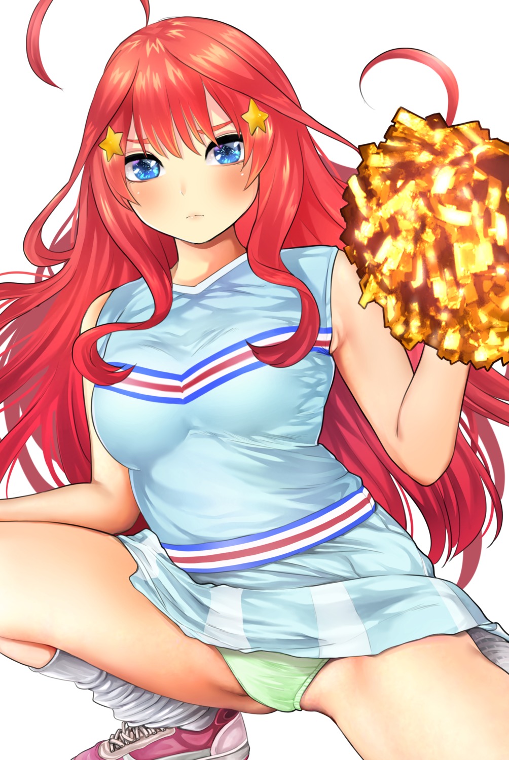 5-toubun_no_hanayome cameltoe cheerleader hanamasa_ono nakano_itsuki pantsu skirt_lift