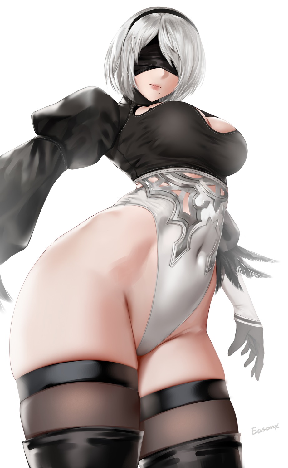 easonx leotard nier nier_automata thighhighs yorha_no.2_type_b