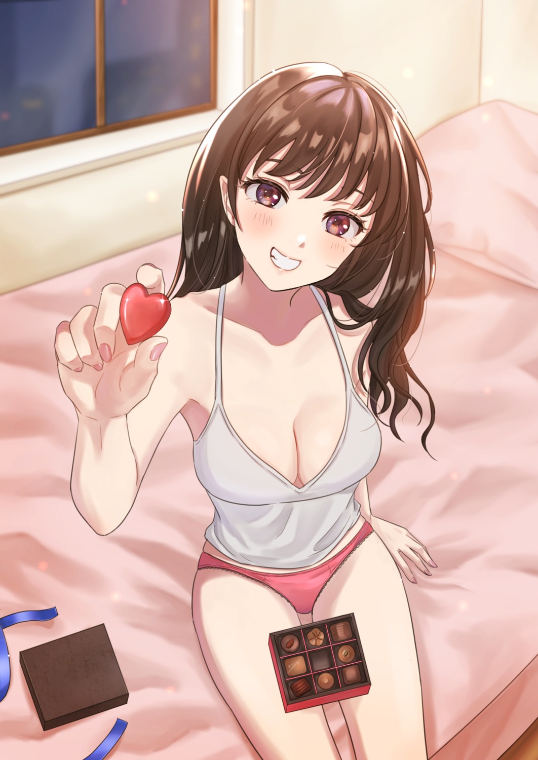 cleavage kubota_mifuyu lingerie pantsu valentine