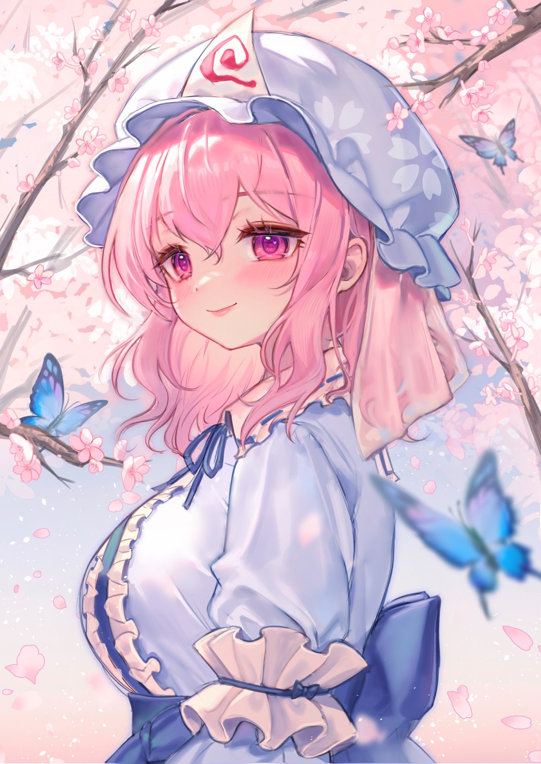 qiu_ju saigyouji_yuyuko touhou