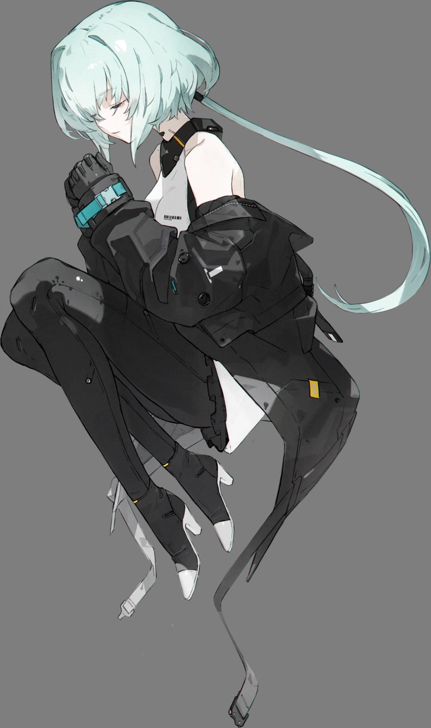 bodysuit heels noir_(synduality) synduality tagme transparent_png