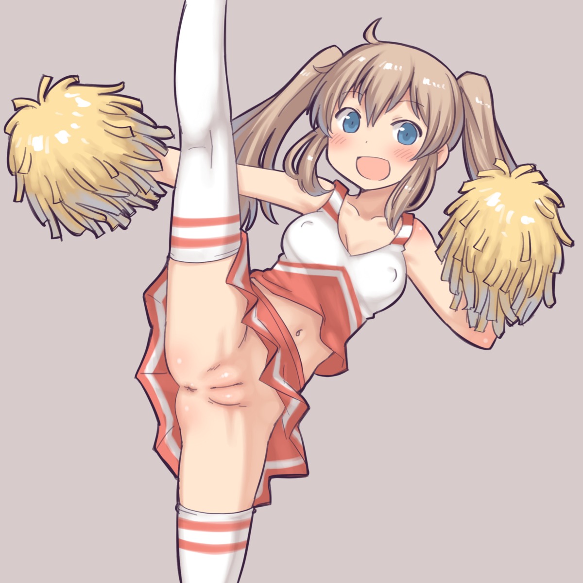 aaaa_(quad-a) anus cheerleader cleavage erect_nipples nopan pussy thighhighs uncensored