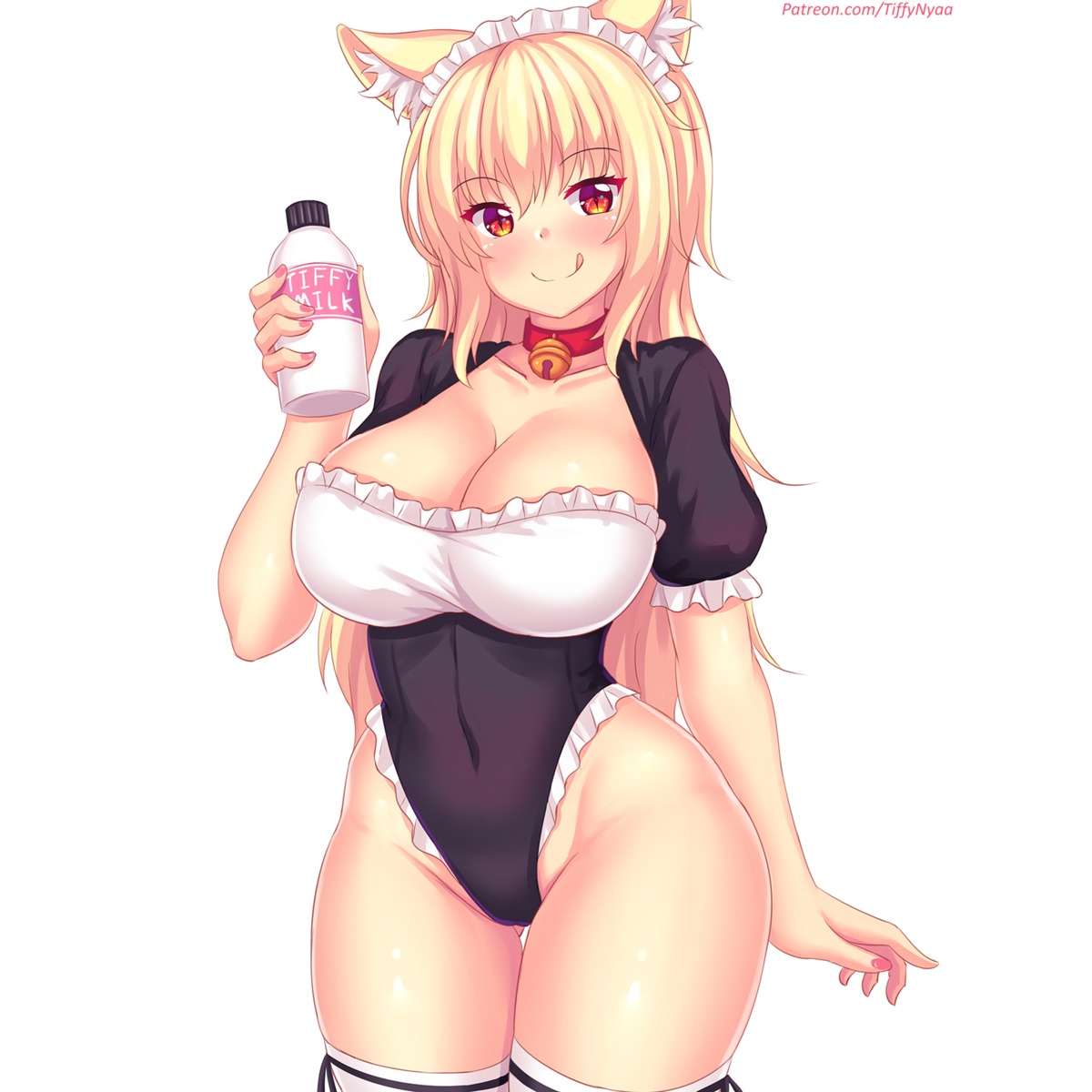 animal_ears cameltoe cleavage fast-runner-2024 leotard maid thighhighs tiffy