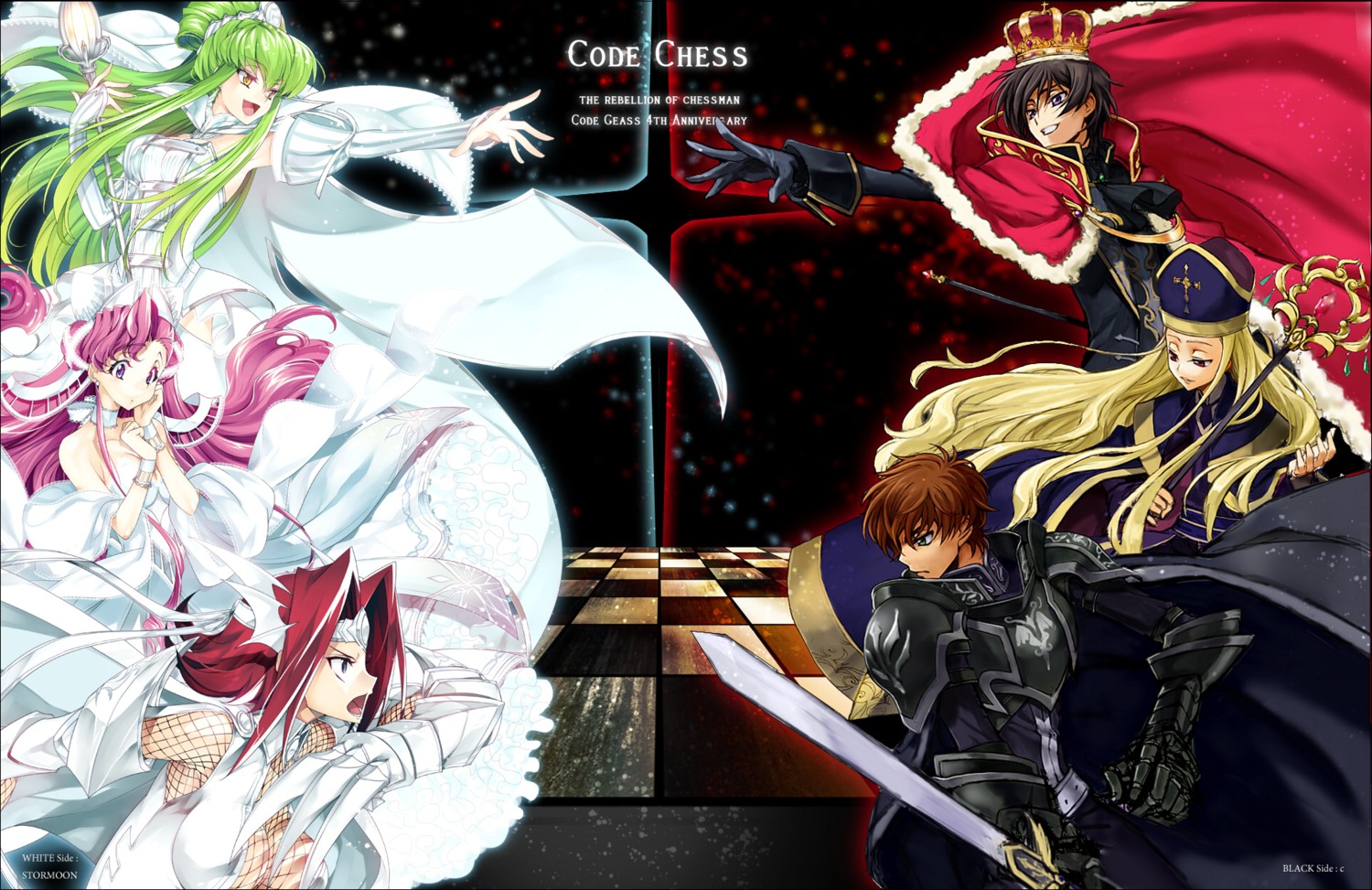 c.c. c_(rahit) code_geass creayus euphemia_li_britannia kallen_stadtfeld kururugi_suzaku lelouch_lamperouge rangetsu v.v.