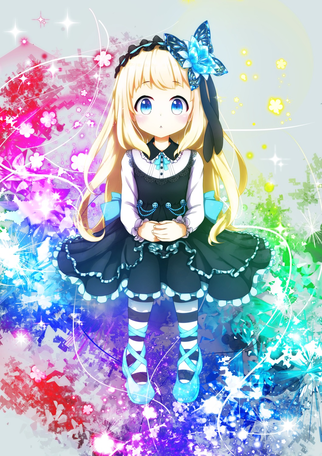 aoi_thomas dress gothic_lolita lolita_fashion pantyhose