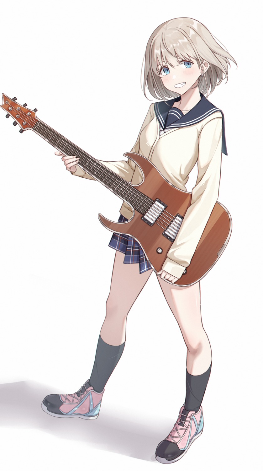 guitar seifuku sweater tamago_(eva1314056)