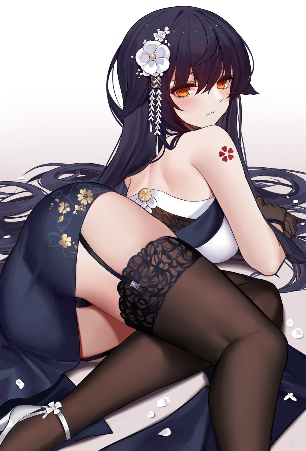 azuma_(azur_lane) azur_lane cameltoe chinadress eternity_(shadeh) heels pantsu stockings thighhighs