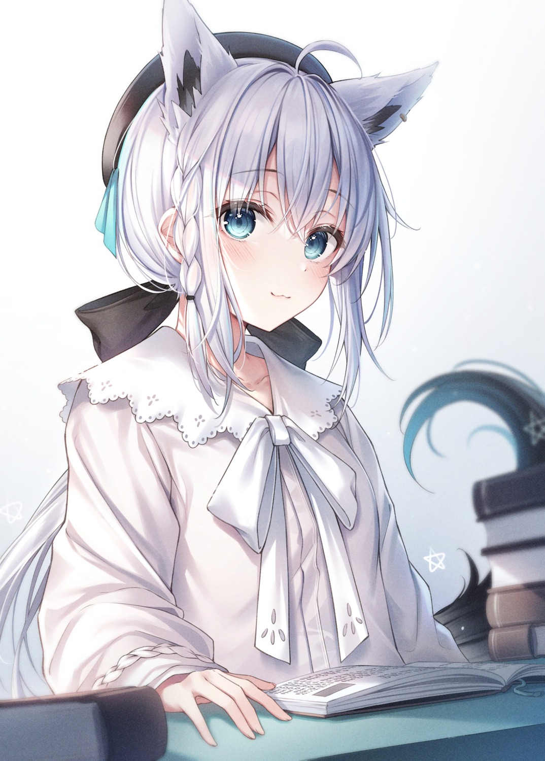 animal_ears dangmyo hololive hololive_gamers kitsune shirakami_fubuki tail