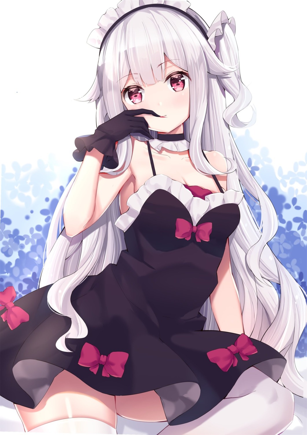 cleavage dress eol_9 skirt_lift thighhighs