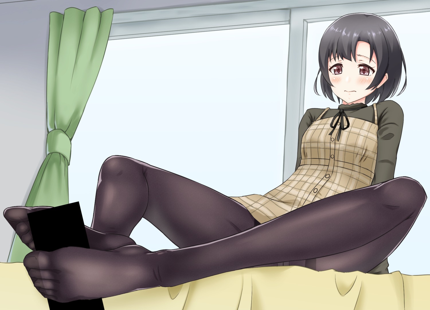 censored dress feet footjob pantsu pantyhose shiragiku_hotaru tagme the_idolm@ster the_idolm@ster_cinderella_girls