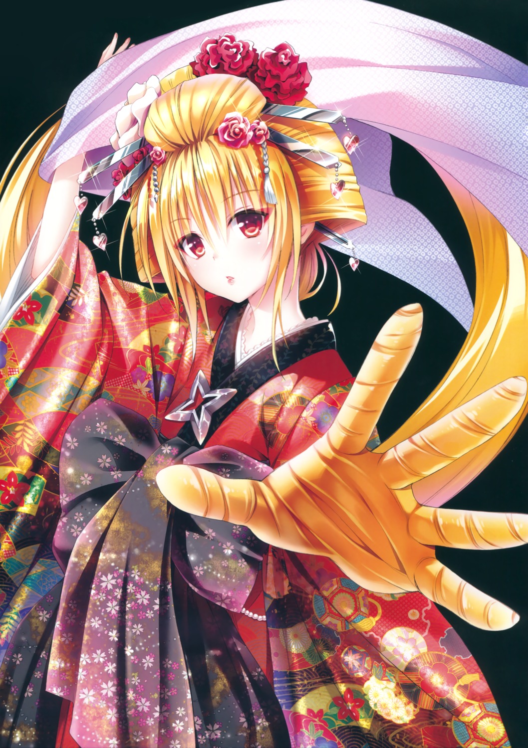 golden_darkness kimono to_love_ru to_love_ru_darkness yabuki_kentarou