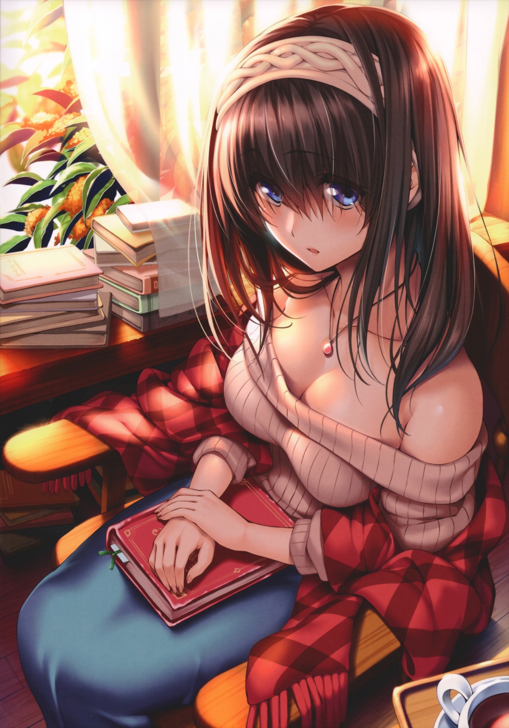 cleavage piromizu sagisawa_fumika sweater the_idolm@ster the_idolm@ster_cinderella_girls