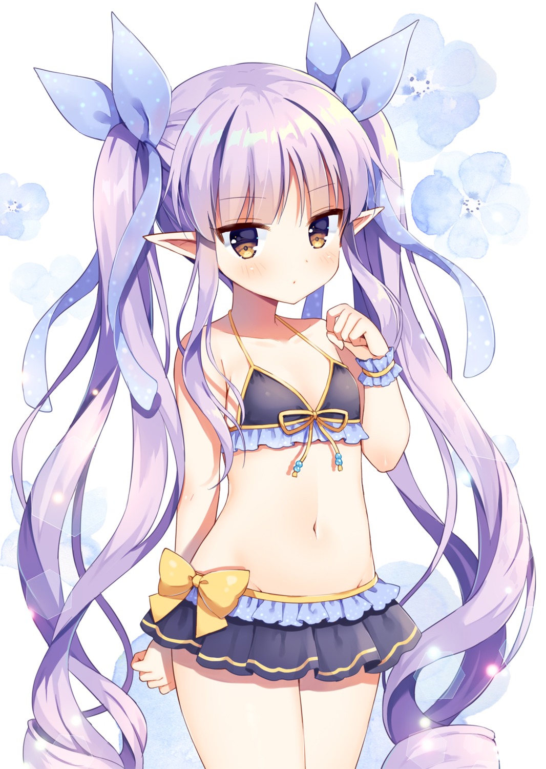 bikini hikawa_kyouka mauve pointy_ears princess_connect princess_connect!_re:dive swimsuits