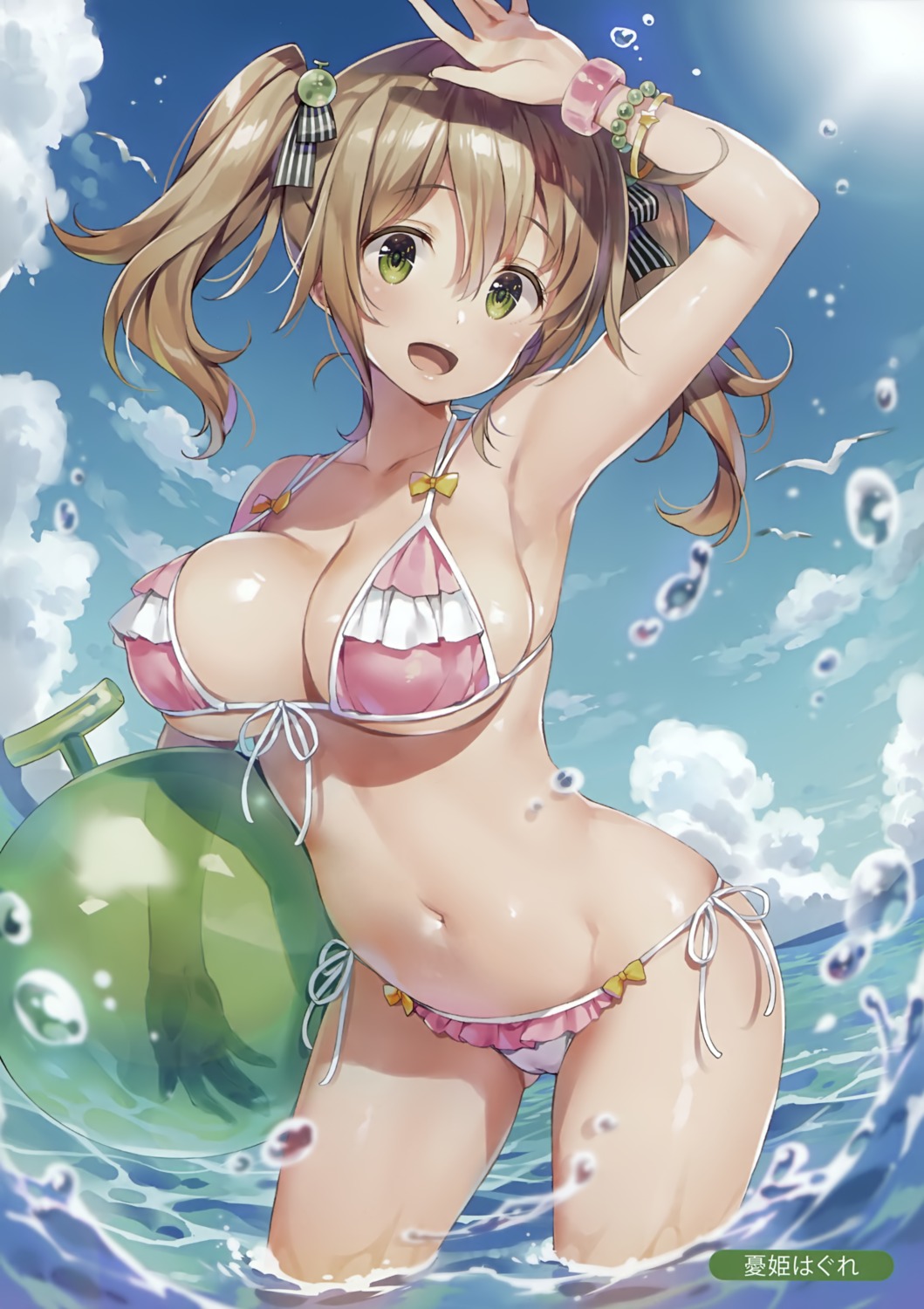 bikini cameltoe cleavage swimsuits underboob wet yuuki_hagure