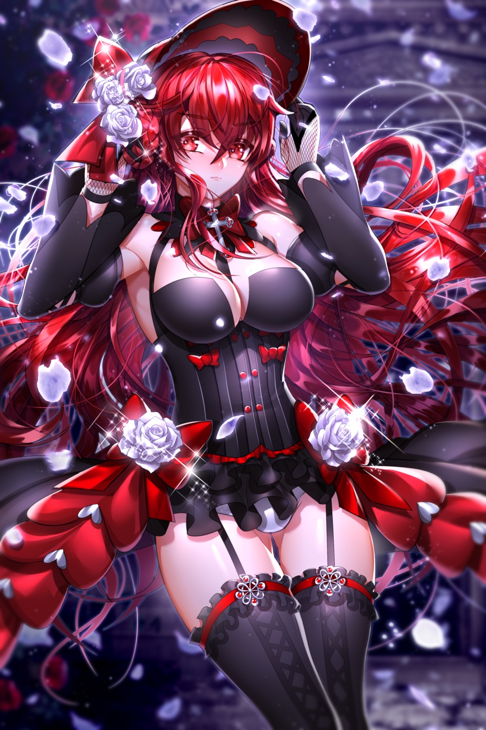 been cleavage elesis elsword pantsu stockings thighhighs