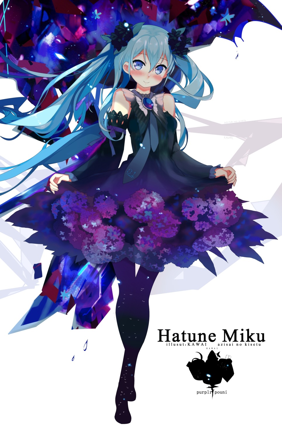 dress hatsune_miku kawai pantyhose vocaloid