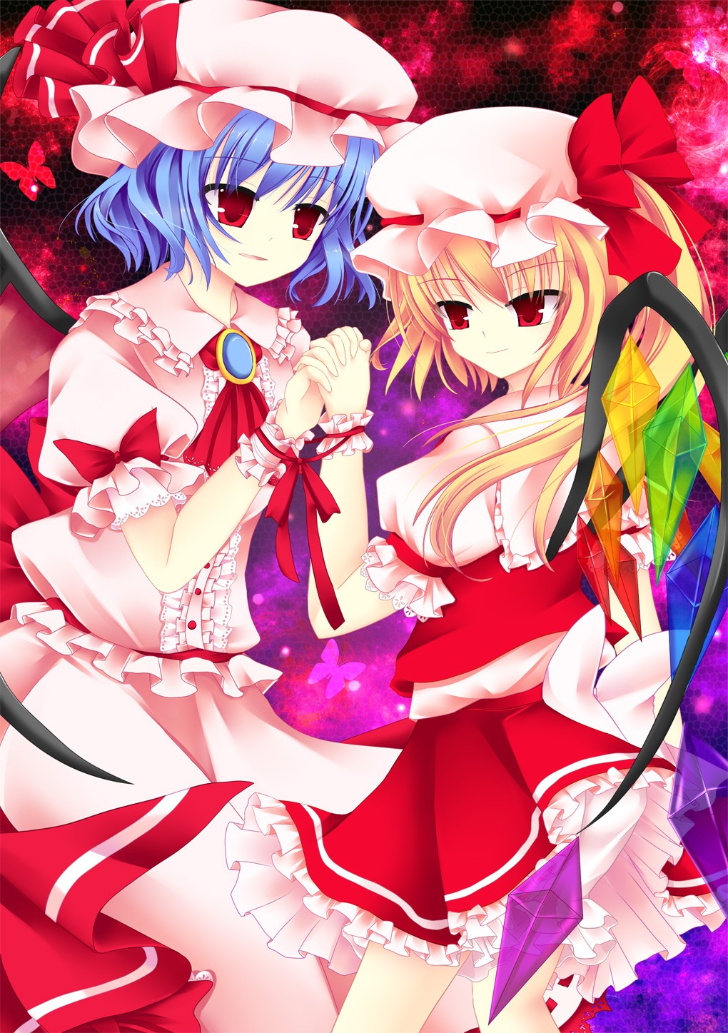 flandre_scarlet remilia_scarlet sakioka_seina touhou