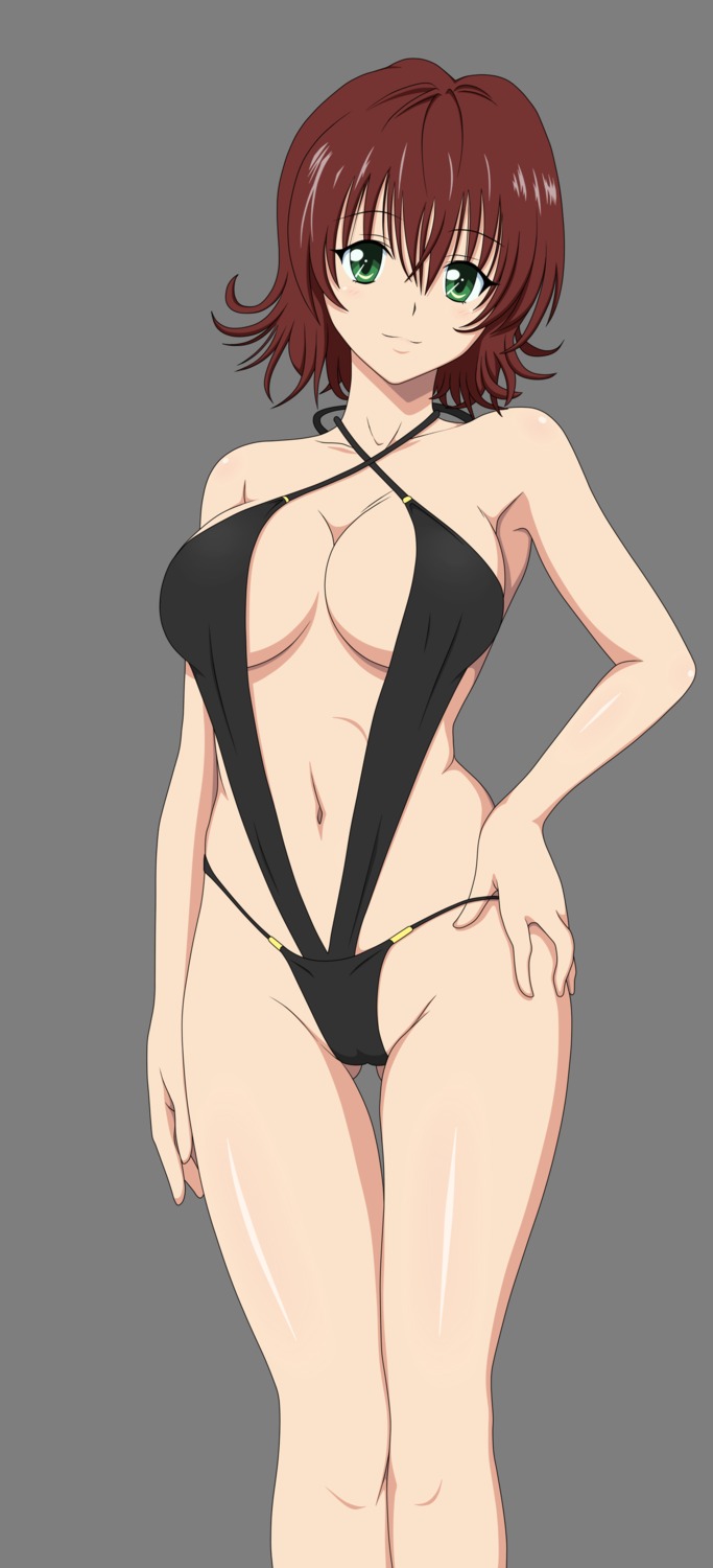 cameltoe cleavage mikado_ryouko sling_bikini swimsuits to_love_ru transparent_png vector_trace