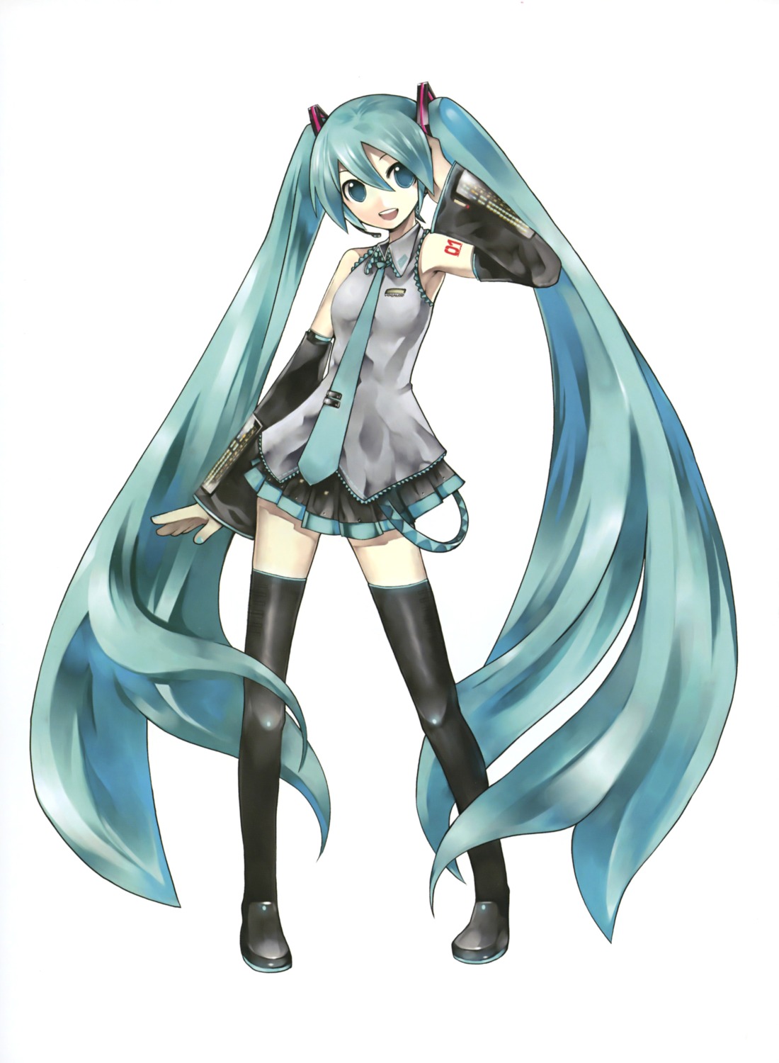 hatsune_miku kei thighhighs vocaloid