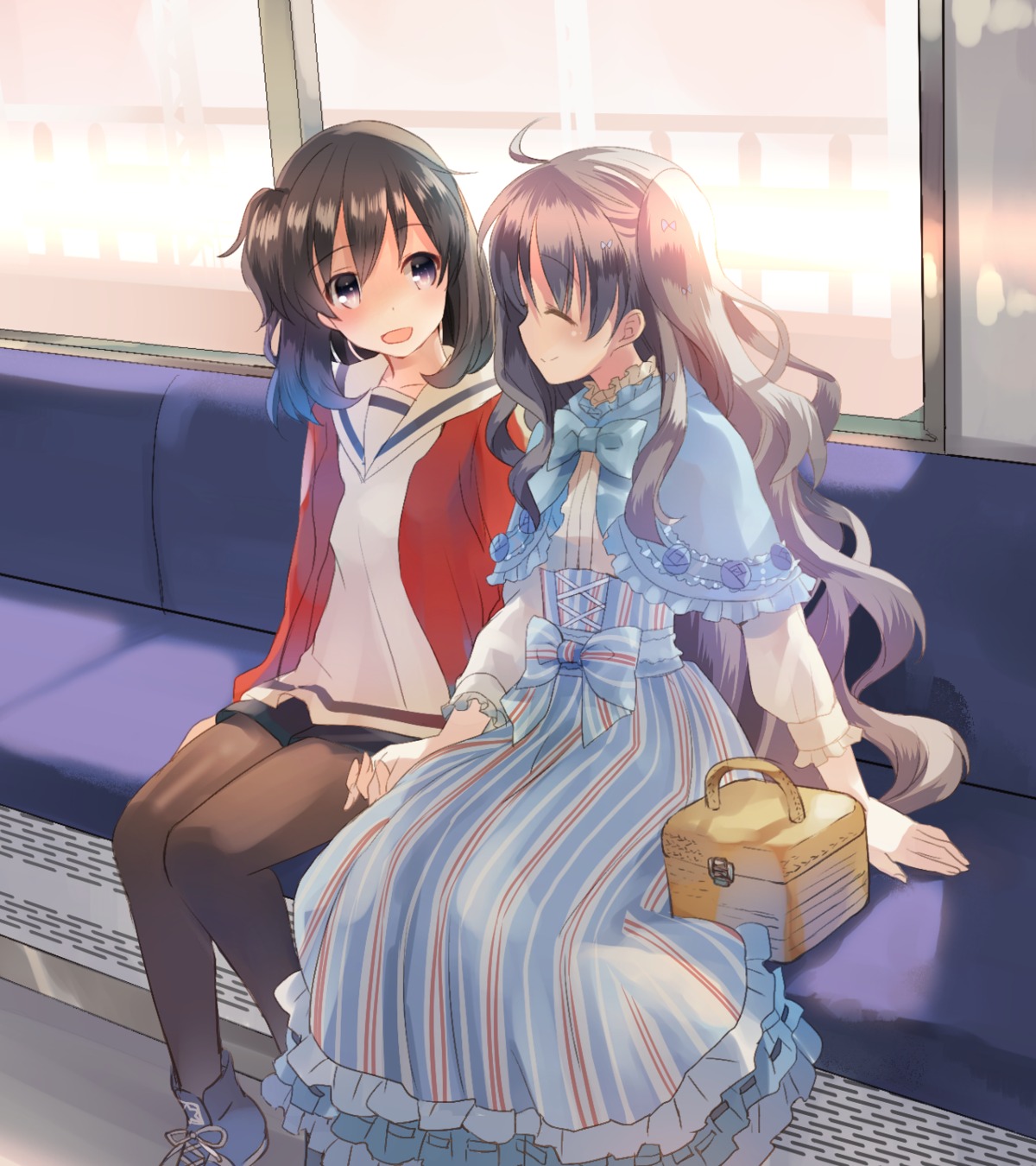 dress kotonoha_amrilato naruse_chisato pantyhose seifuku sukerasparo yuri