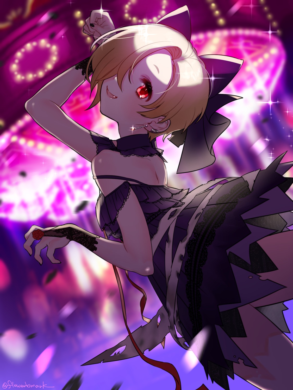 dress hana_shiori shirasaka_koume the_idolm@ster the_idolm@ster_cinderella_girls torn_clothes