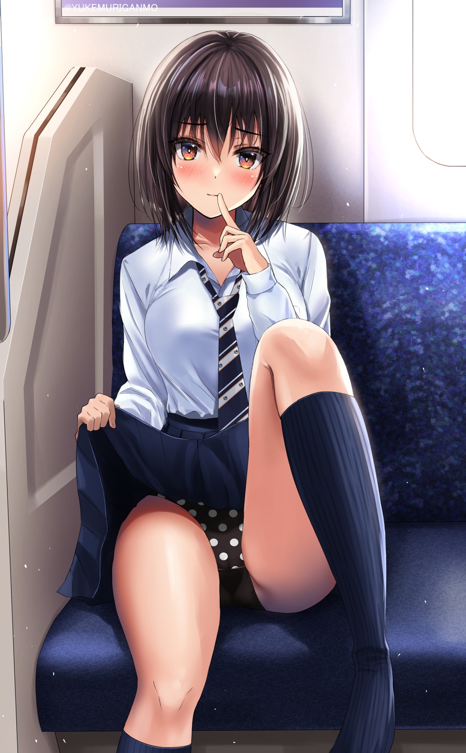 pantsu seifuku skirt_lift yukemuriganmo