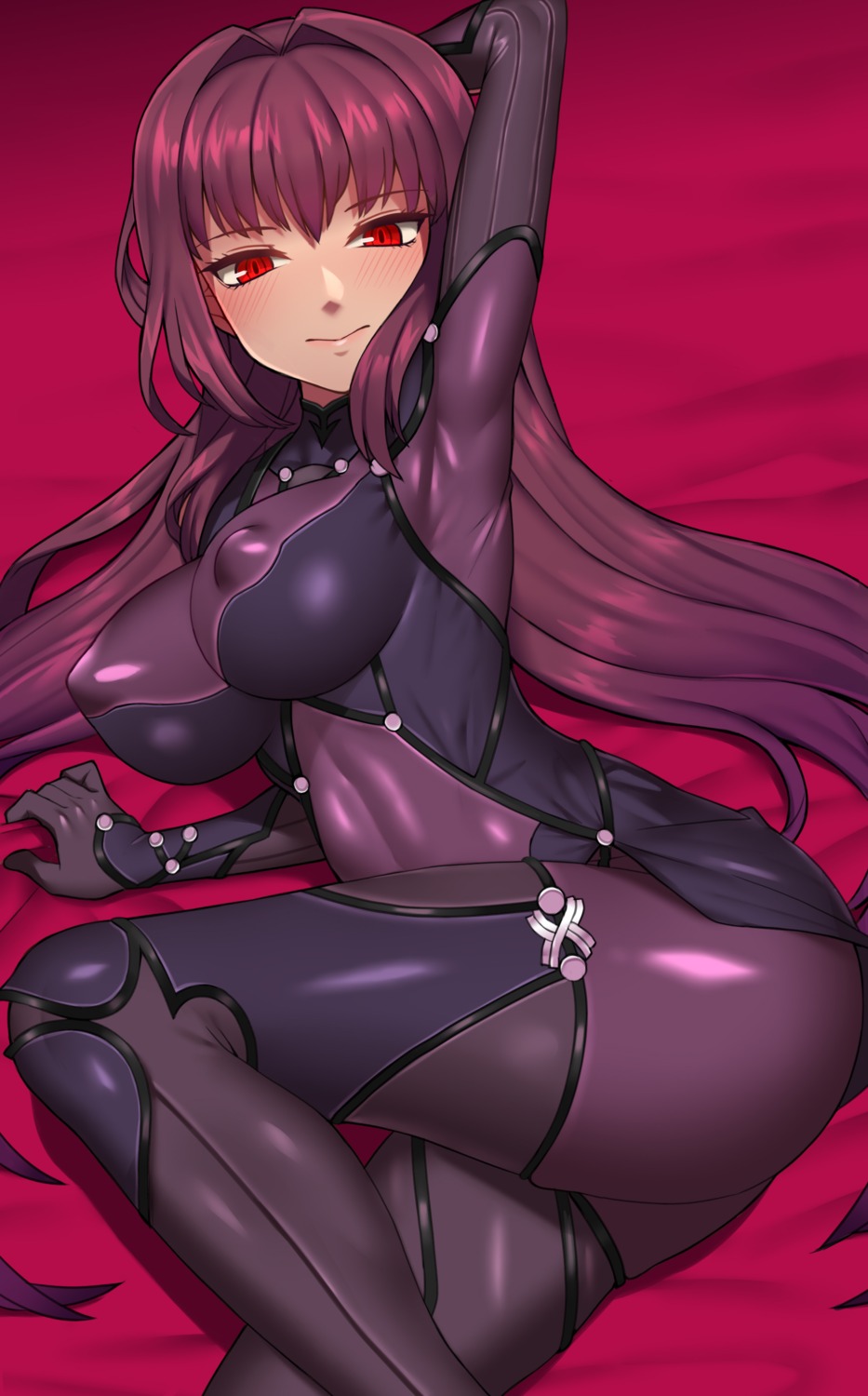 ass bodysuit erect_nipples fate/grand_order nt00 scathach_(fate/grand_order)