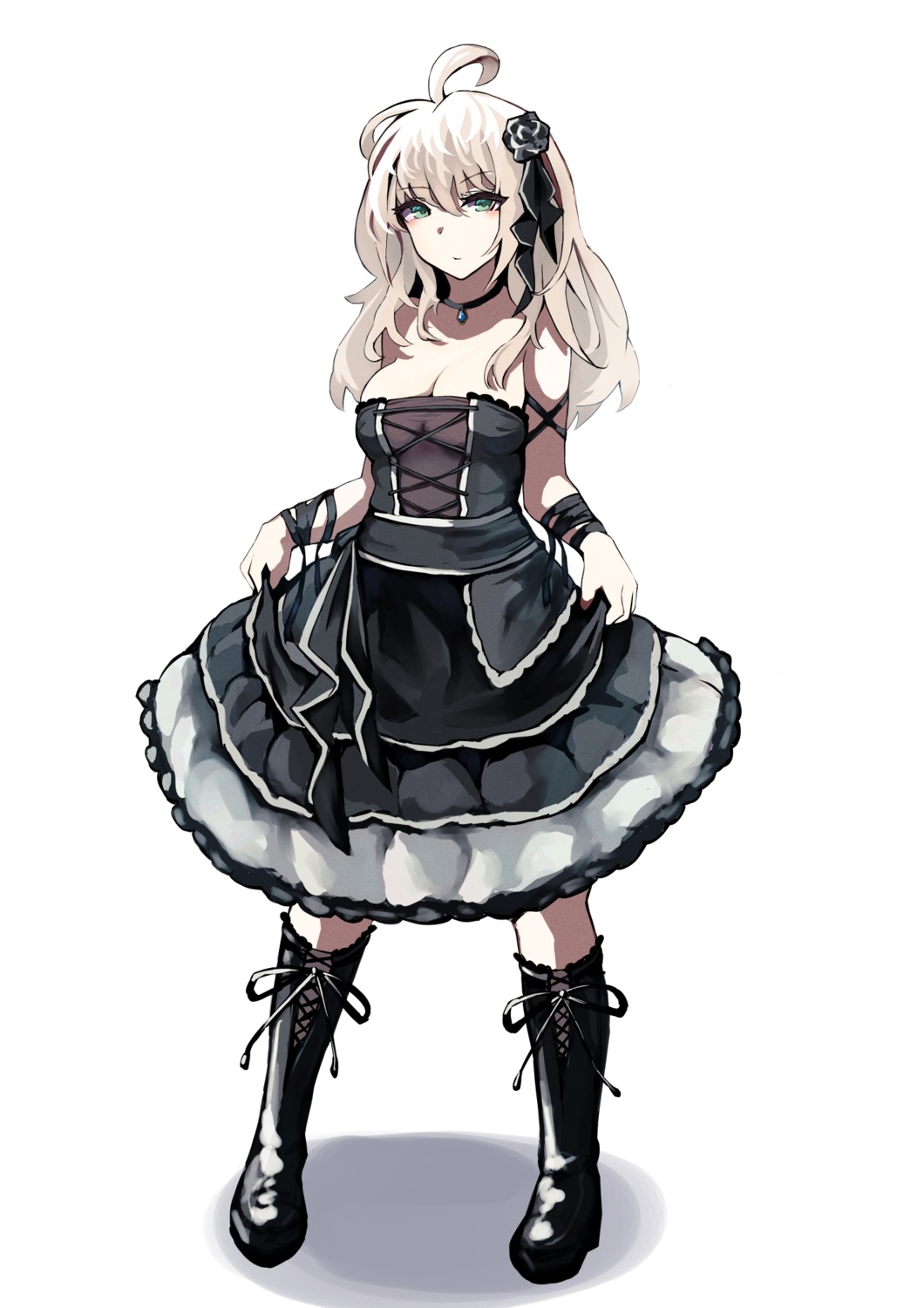 alexi_oekaki dress lolita_fashion no_bra